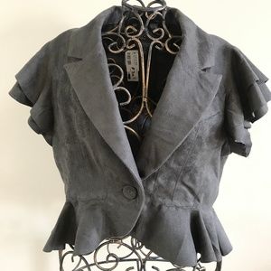 Ryu Women's Suede Short Sleeve Jacket